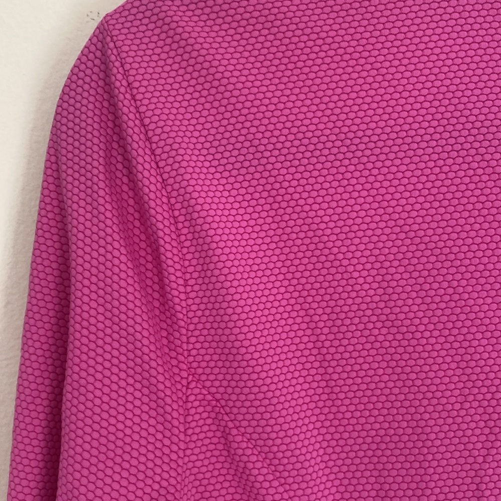 Tommy Bahama Active women’s hot pink fuschia 1/2 zip performance top Sz L - Picture 8 of 10